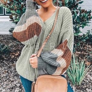 V-NECK GREY AND MULTI COLOR SWEATER